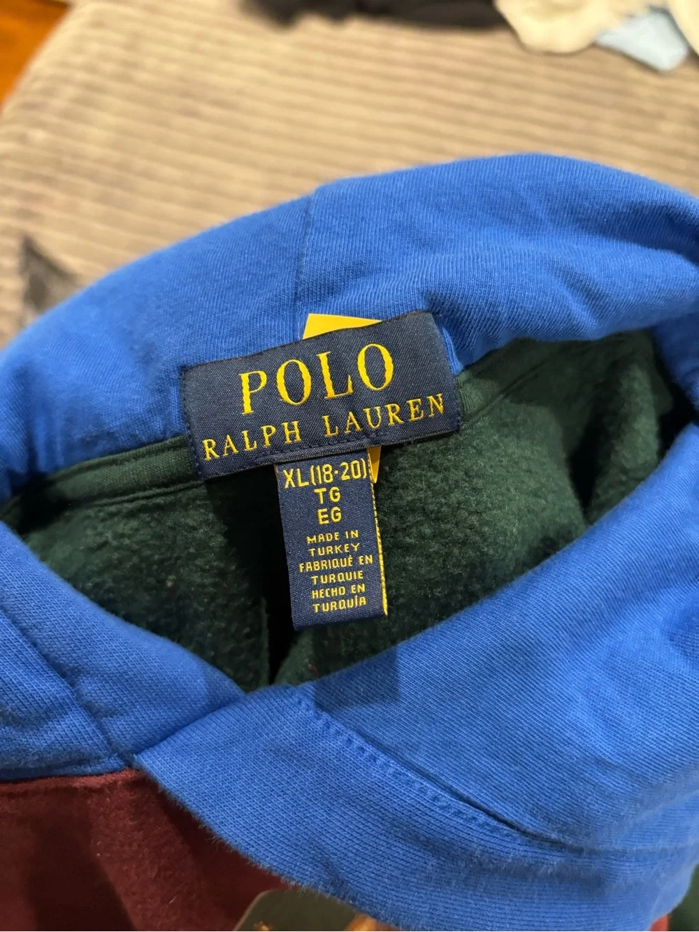 Polo by Ralph Lauren Multicolor hoodie with Bear Graphic